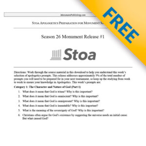 Apologetics prompts - Season 26 release #1 - Stoa