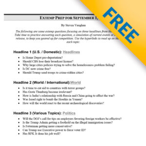 Extemp Prep - Headlines