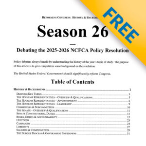 Reforming Congress: History & Background