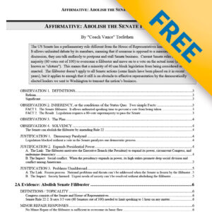 Affirmative: Abolish the Senate Filibuster